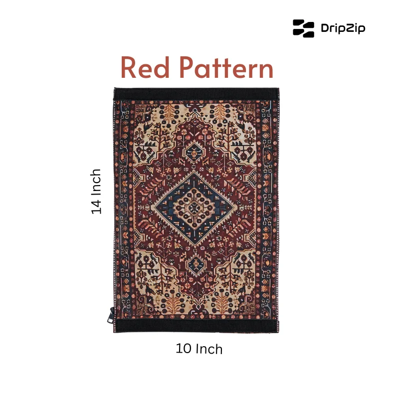 Red Pattern Panel Design