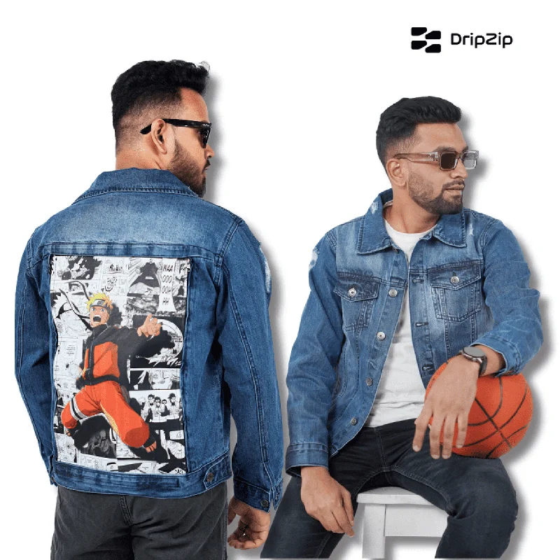 Blue  Denim Jacket - Naruto