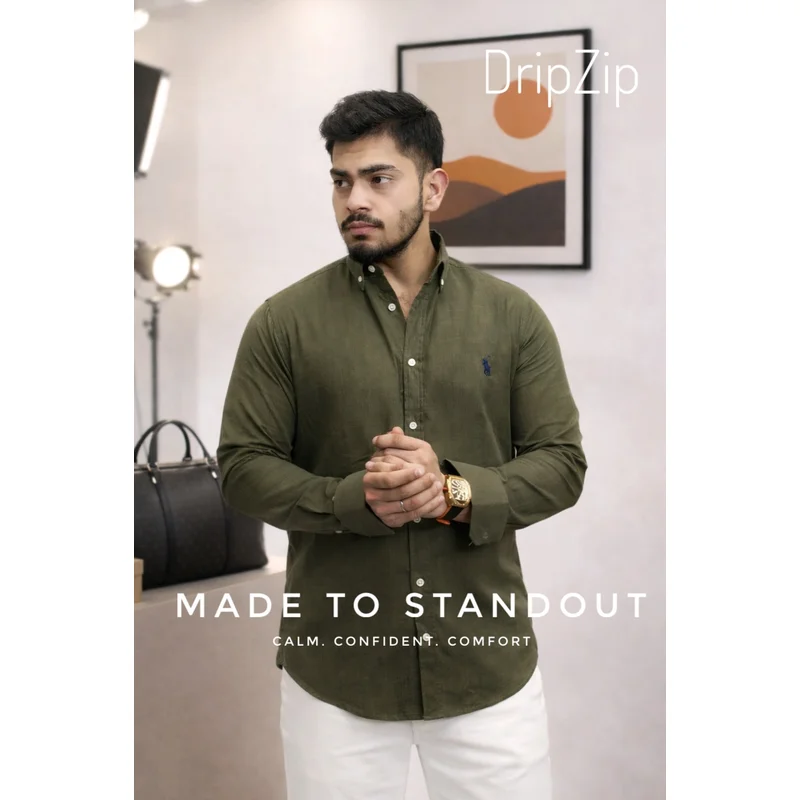 Deep Olive Us Polo Shirt